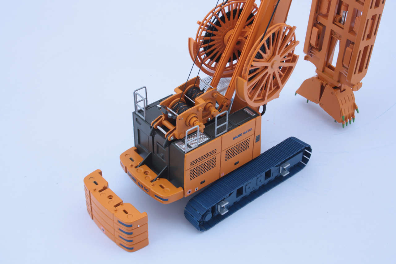 Bauer GB50 Grabsystem mit Schlitzwandgreifer DHG V Modell von Bymo 1:50