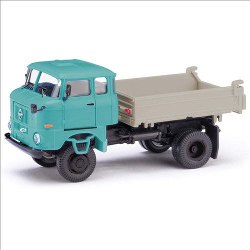 ESPEWE IFA W50 LA/3SK (Dreiseitenkipper), Speditionskabine, Blaugrau Modell von Busch 1:87