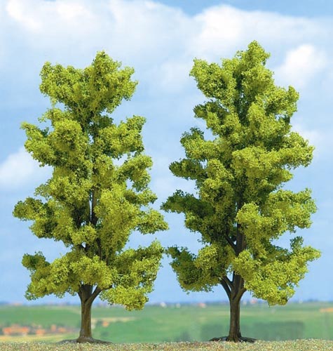 2 Eschen 15 cm Modell von Busch 1:87