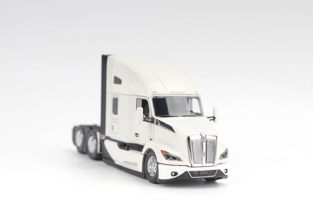 Kenworth T680 Next Gen 76 Tandem-Zugmaschine mit Hochdach und Schlafkabine wei-1
