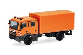 MAN  TGM MzKW, kommunalorange Modell von herpa 1:87