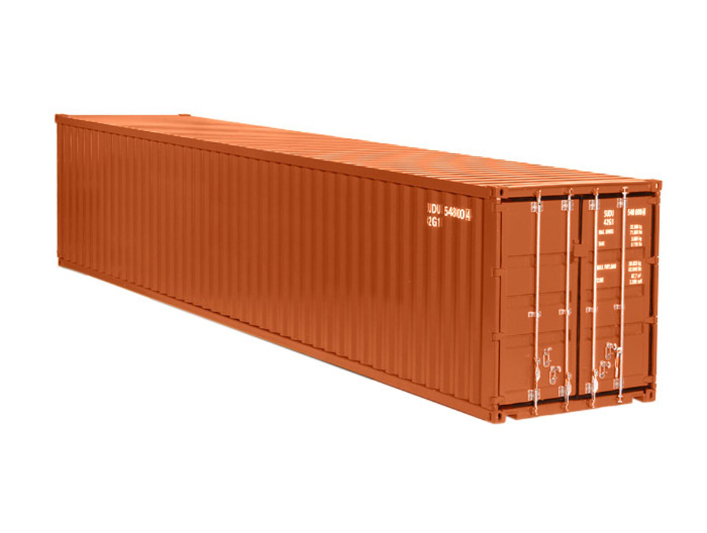 Seefracht Container 40t rostbraun-1