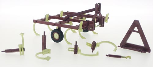 IHC 55 Federzinkenegge mit ansteckbarer Verbreiterung Modell von Replicagri 1:32