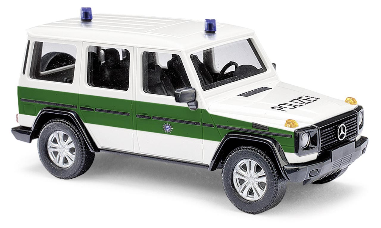 Mercedes G-Klasse Polizei Bayern Modell von Busch 1:87