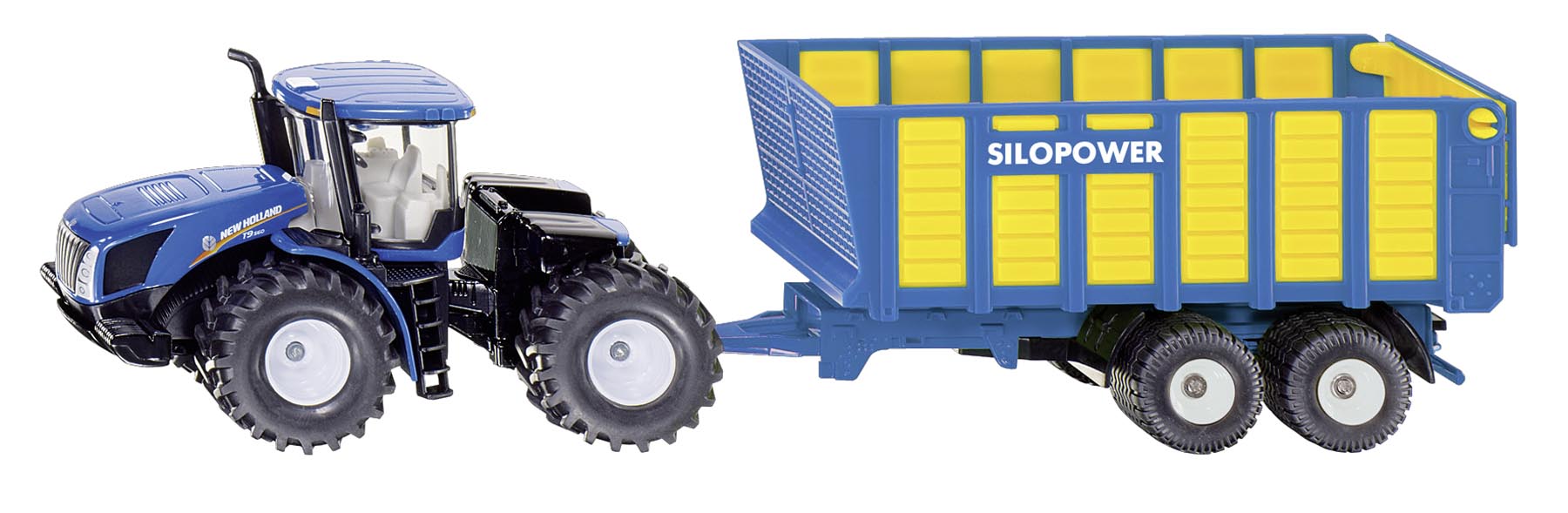 New Holland Knicklenker T9.560 mit Silagewagen Modell von Siku 1:50