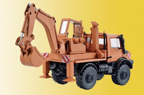 Unimog (Kommunal) mit Aufbaubagger (Bausatz) Modell von kibri 1:87