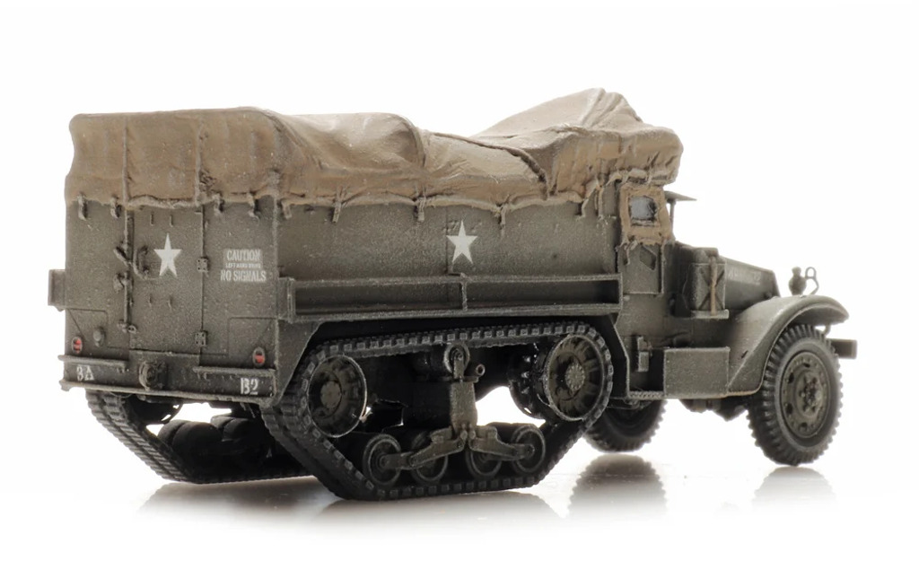 M3A1 Halbketten-Mannschaftswagen Zuglast Modell von Artitec 1:87