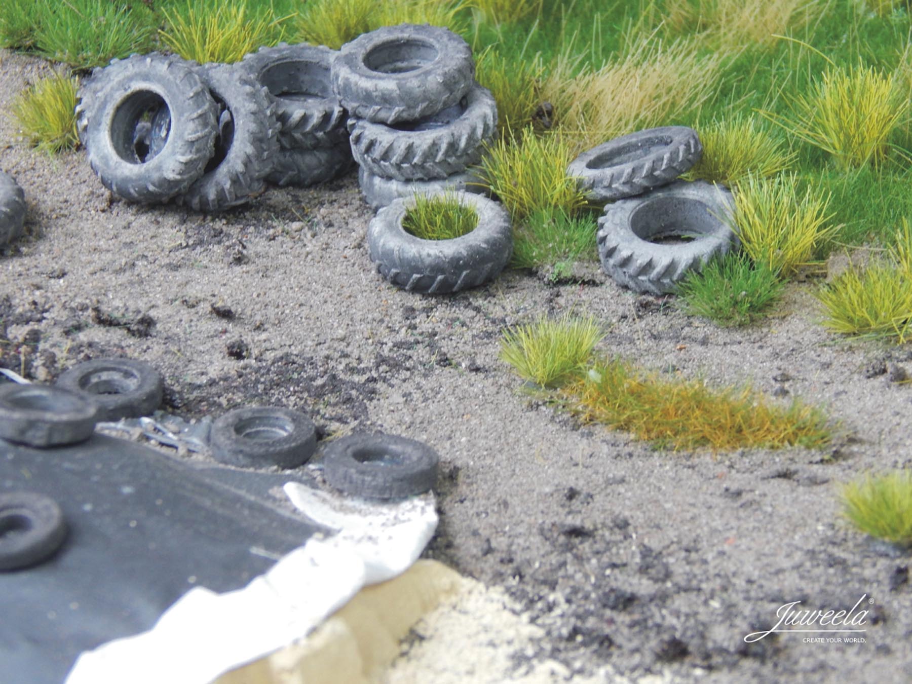 Treckerreifen alt (14 Stck.) Modell von Juweela 1:87