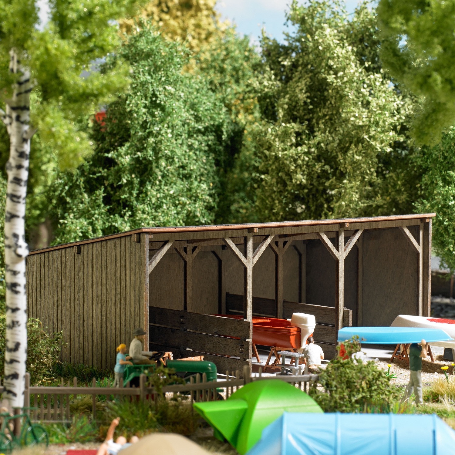 Unterstand Modell von Busch 1:87