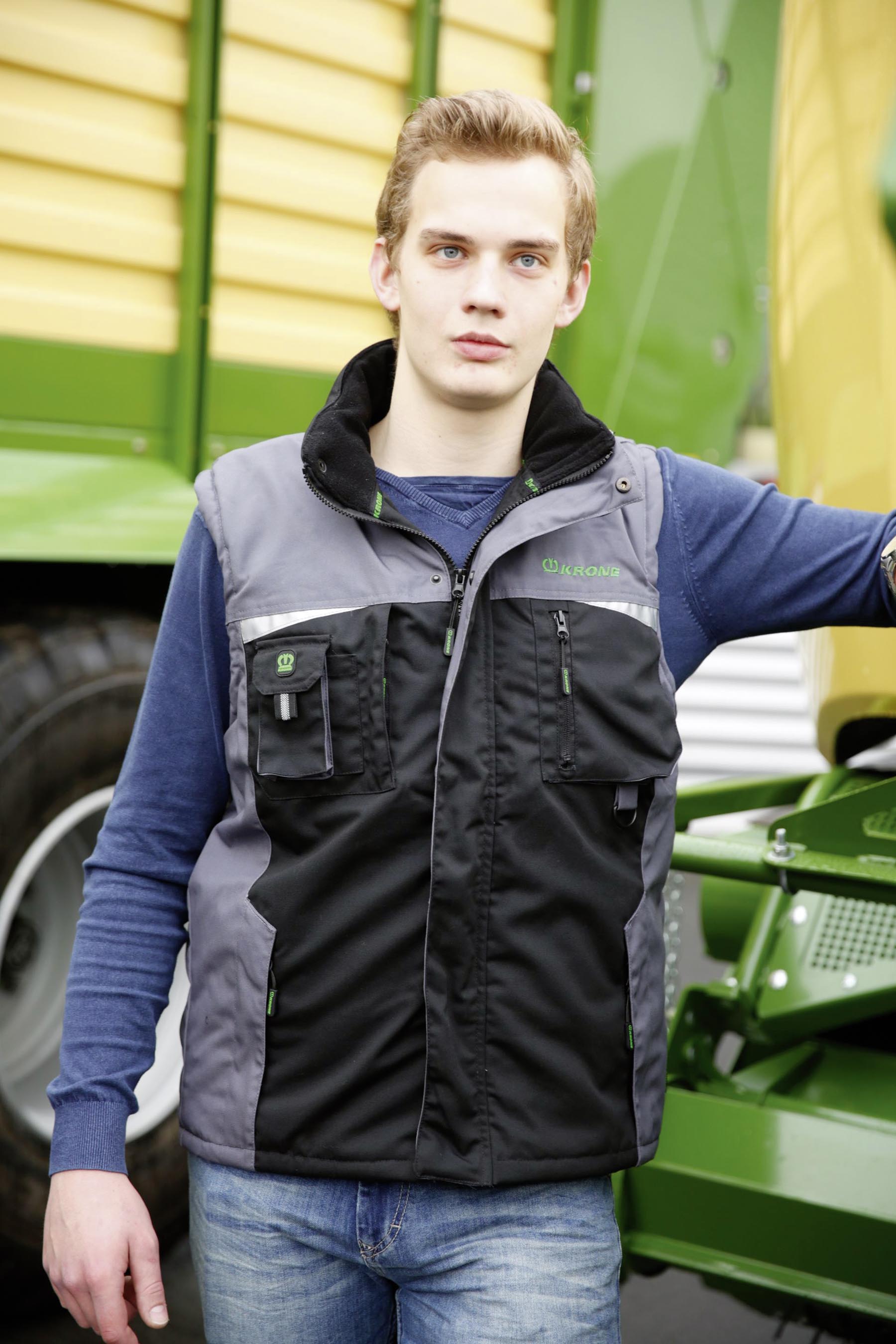 Weste Krone (schwarz/grau)