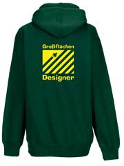 Kapuzenjacke „Großflächen Designer“ (grün)