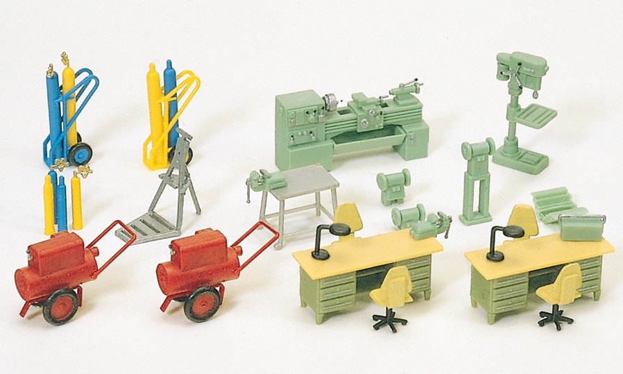 Werkstatteinrichtung Bausatz Modell von Preiser 1:87