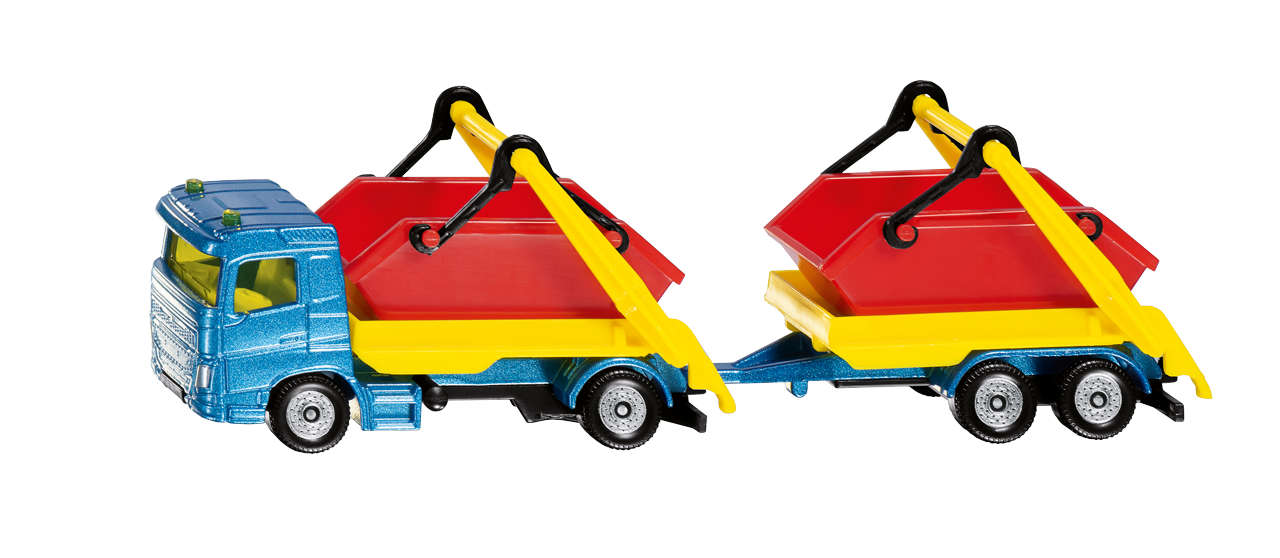 Lkw mit Absetzmulde und Anhänger-1