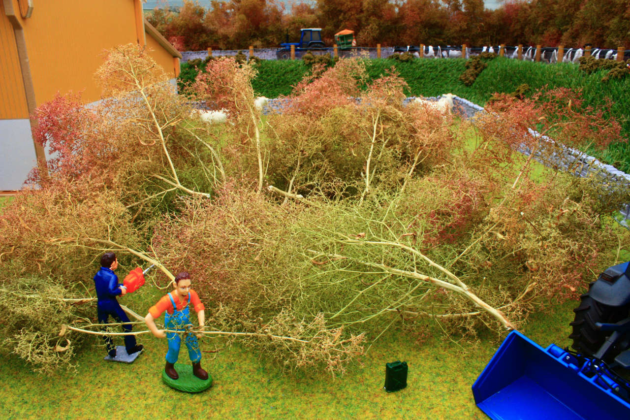 Meerschaumbäume ohne Blattlaub Modell von Brushwood Toys 1:32