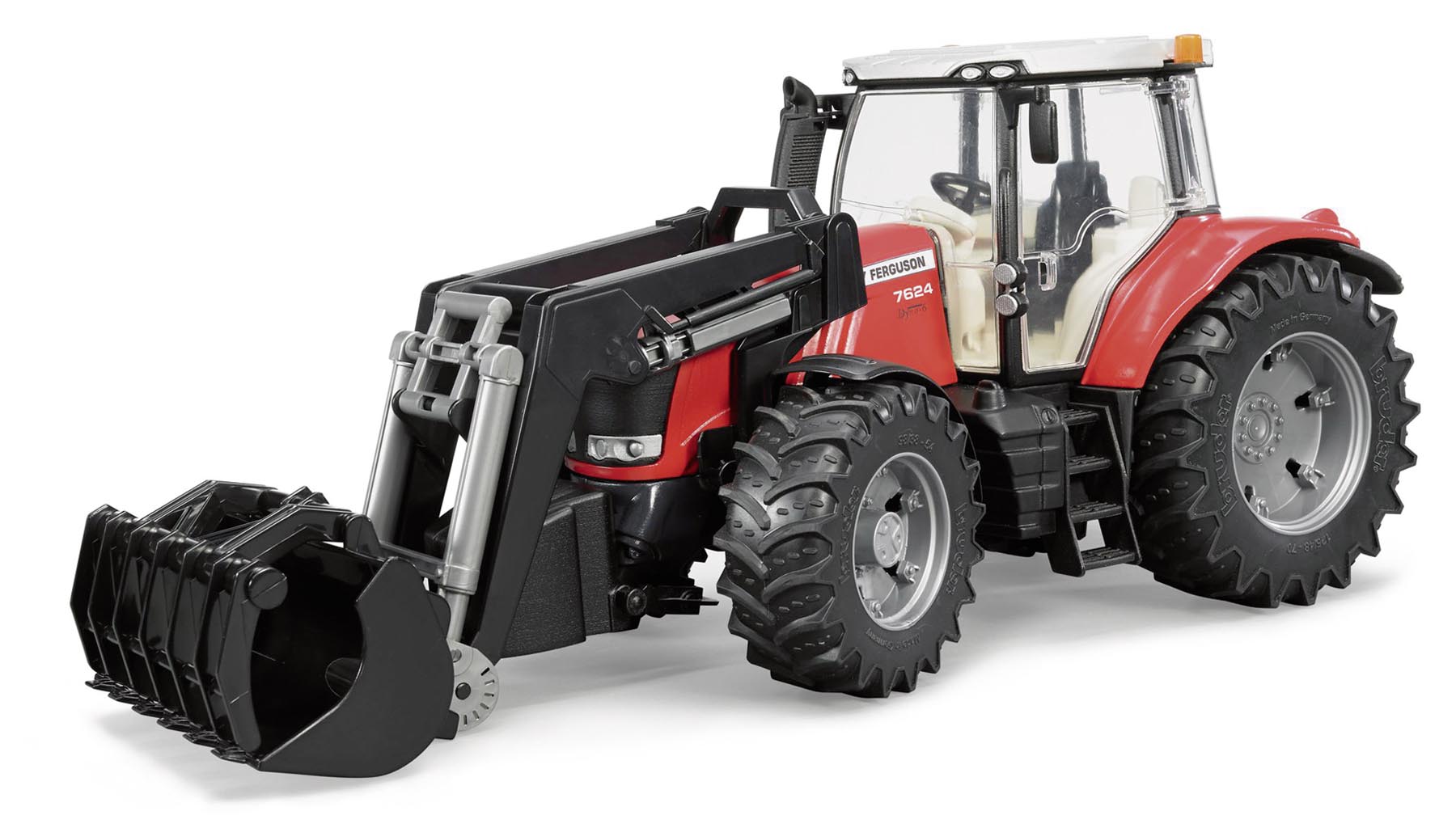Massey Ferguson 7600 mit Frontlader Modell von Bruder 1:16