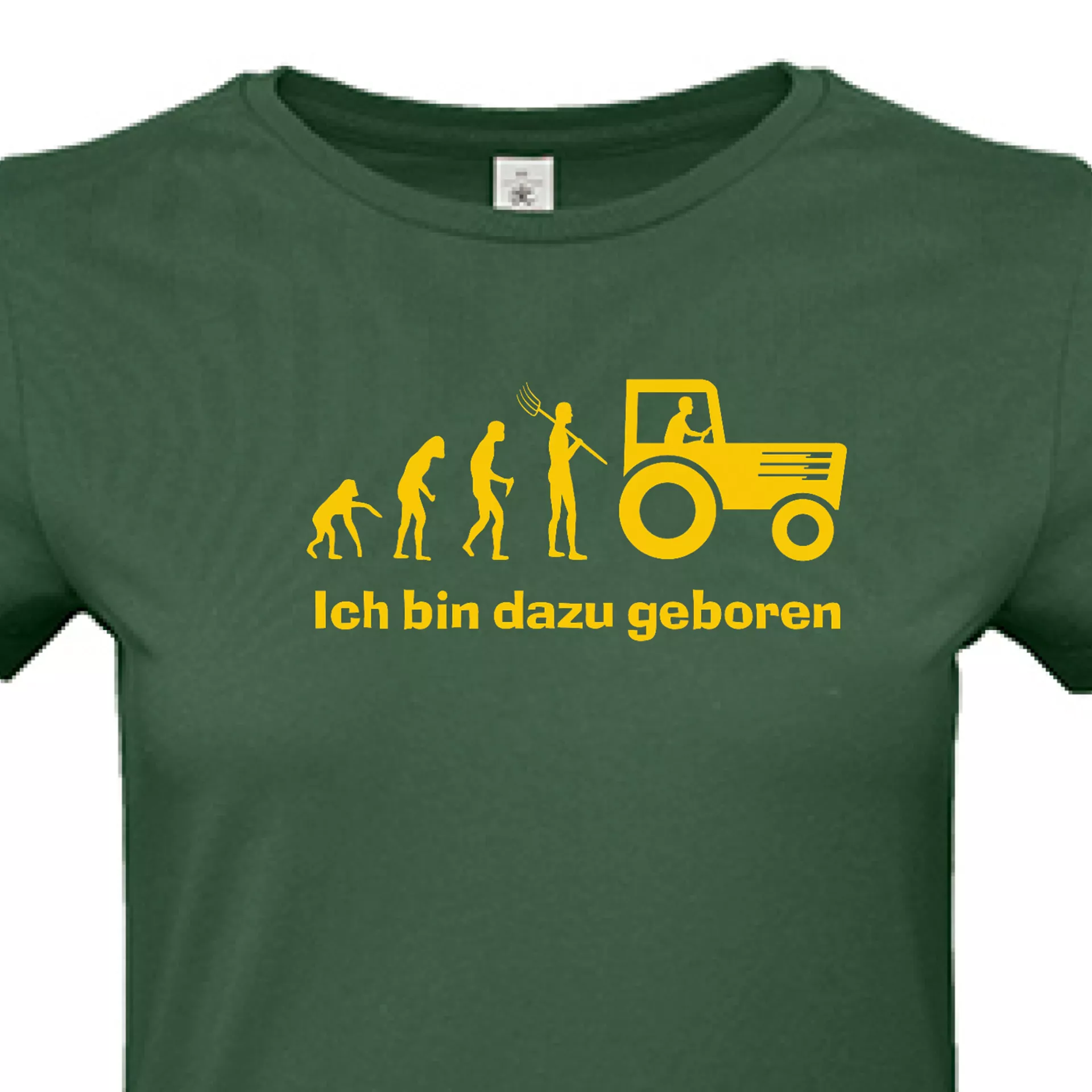 T-Shirt Lady „Ich bin dazu geboren“ (grün)