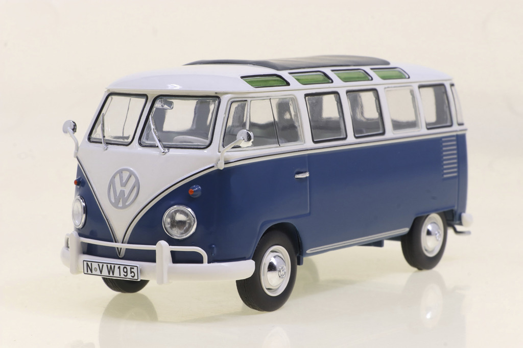 VW T1 Samba Bus blau-weiß Modell von Schuco 1:32