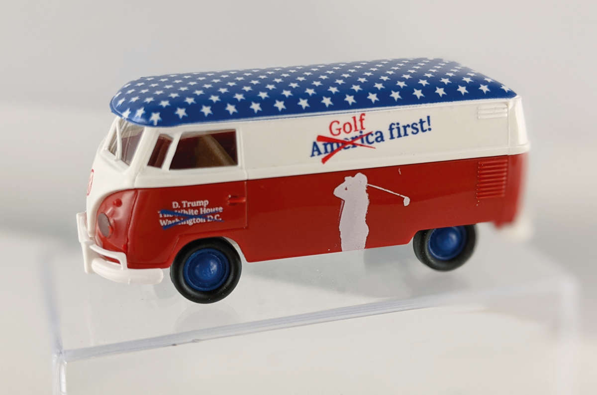 VW T1b Kastenwagen Golf first Lim. Edition Modell von Brekina 1:87