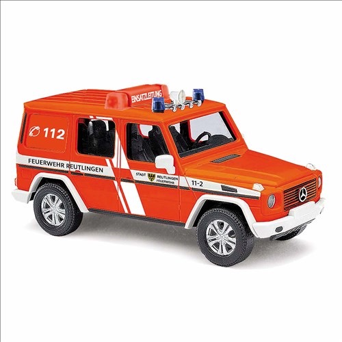 Mercedes-Benz G-Klasse 90 FW Reutlingen Bj.1990 rot Modell von Busch 1:87