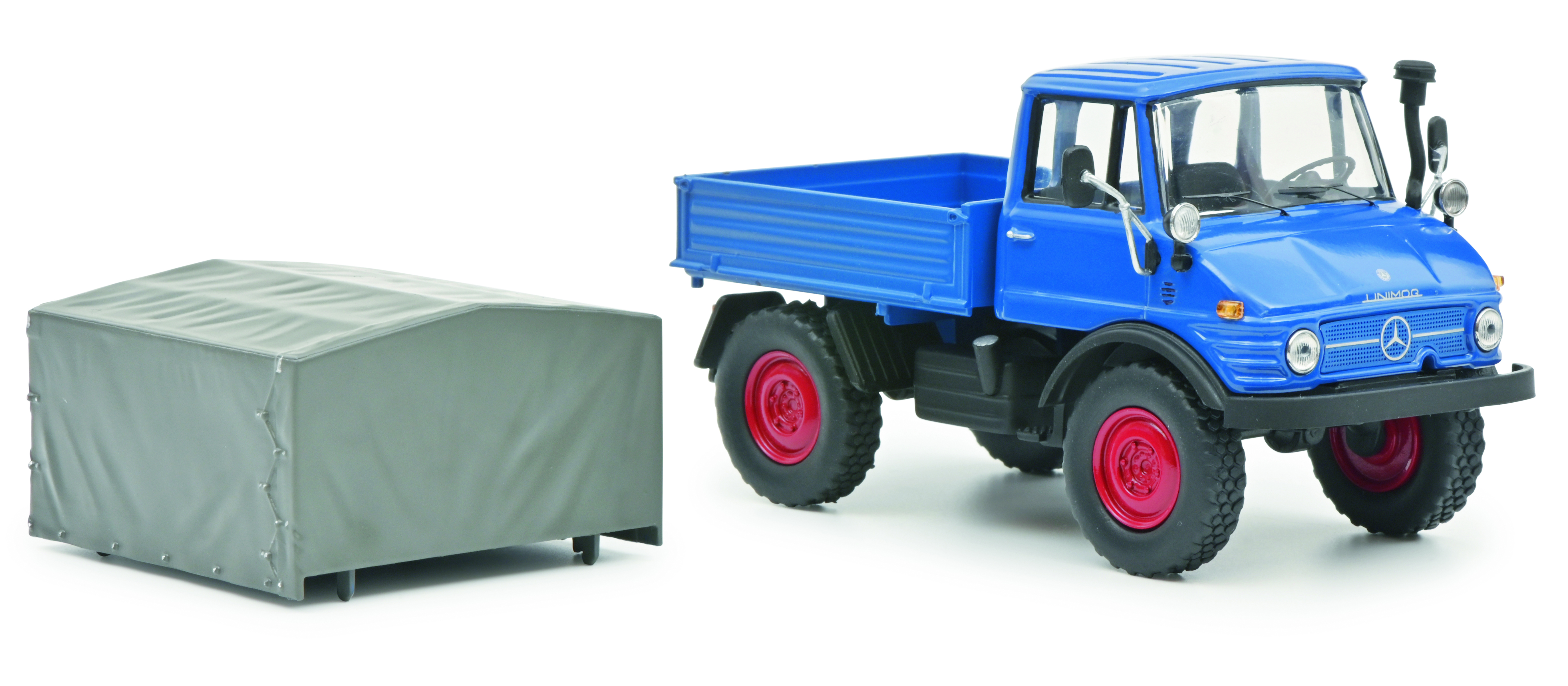 Unimog 406 mit Plane Lim. Edt. Modell von Schuco 1:43