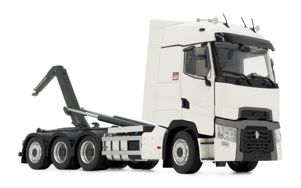 Renault Lkw mit Hakenlift weiß Modell von MarGe Models 1:32