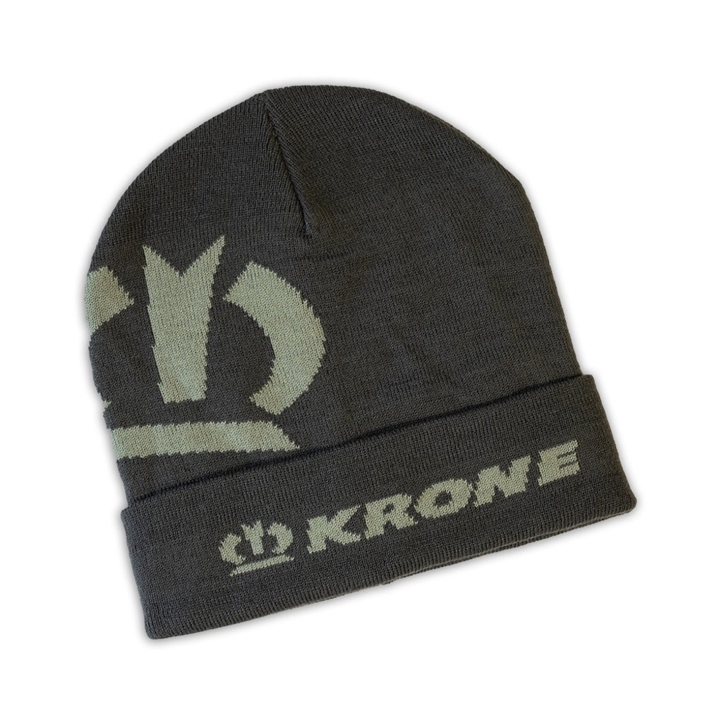 Krone Strickmütze grau-1