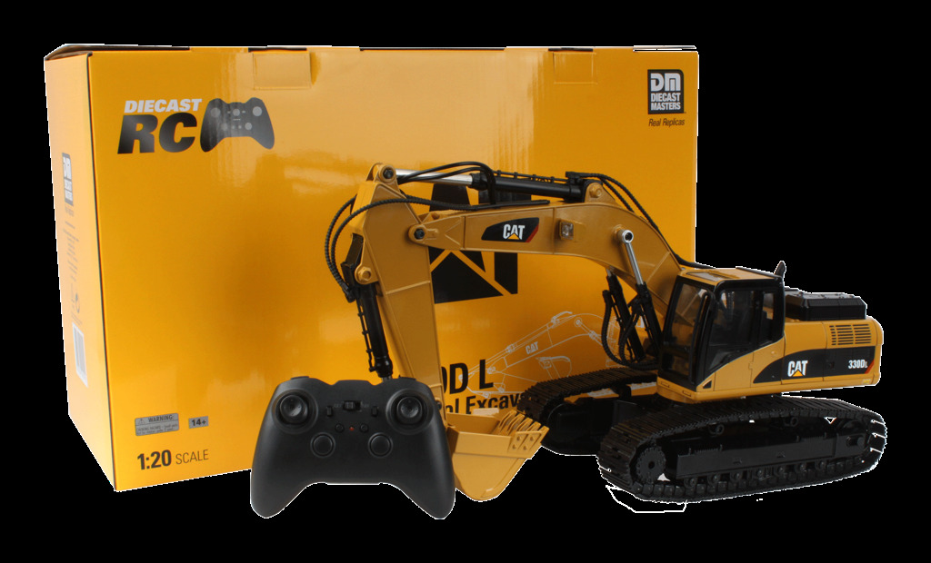 RC CAT 330D L Hydraulik Bagger Modell von DieCast Masters 1:20