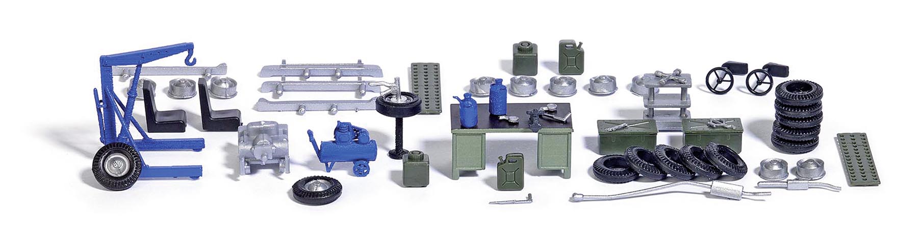 Schrauberwerkstatt (Bausatz) Modell von Busch 1:87