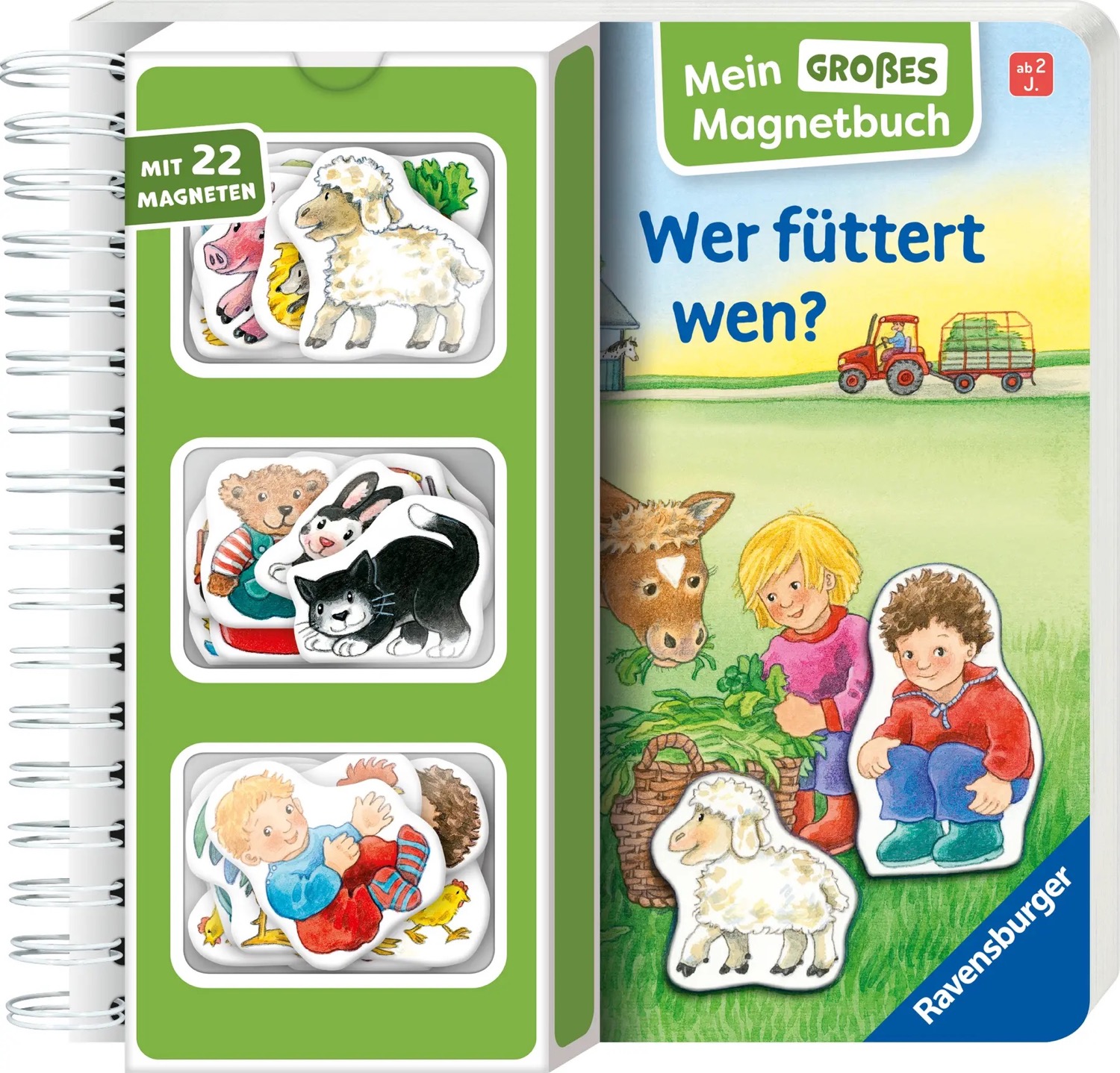 Mein großes Magnetbuch Wer füttert wen?Spiralbindung