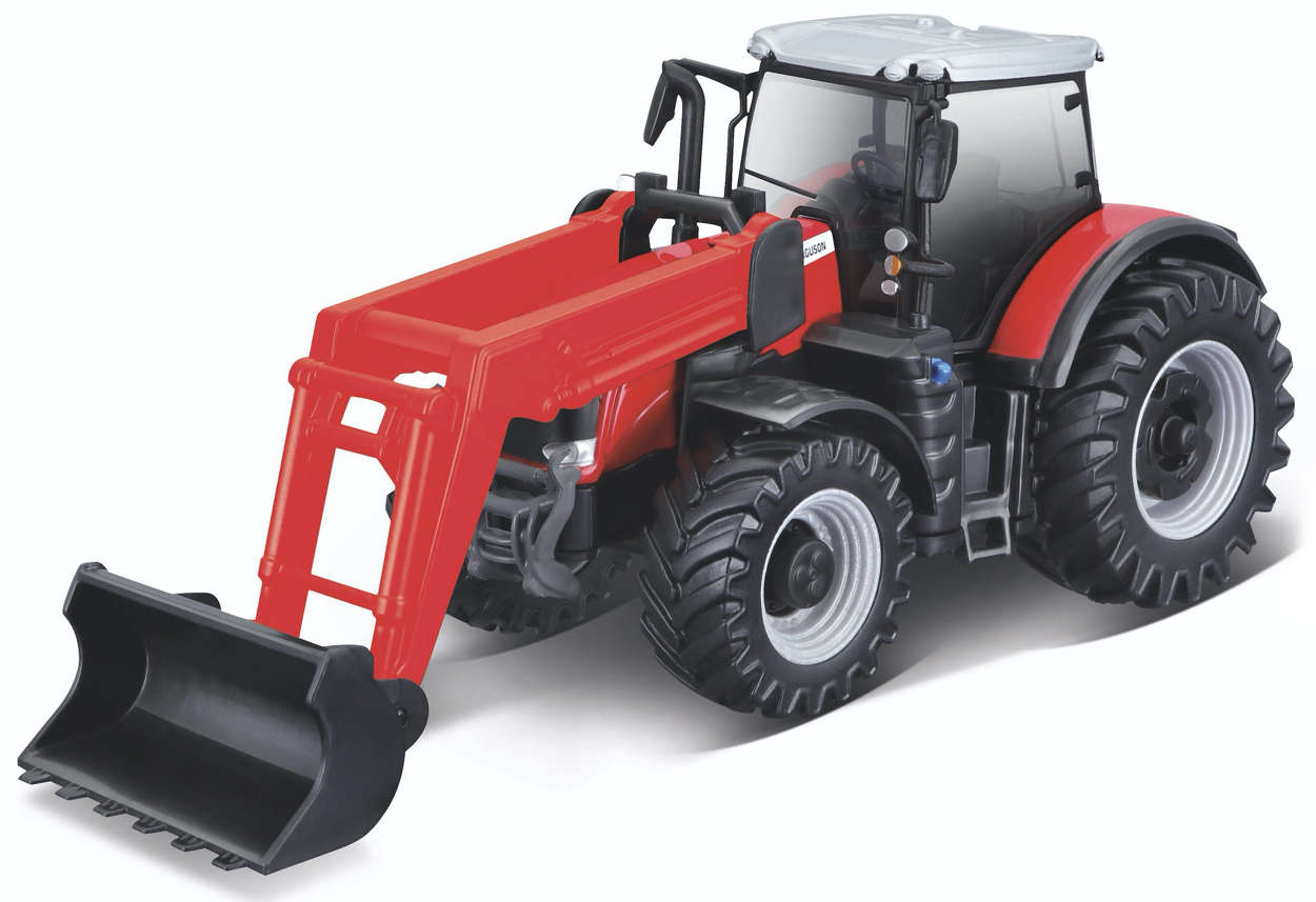 Massey Ferguson 8740 S mit Frontlader Modell von bburago 