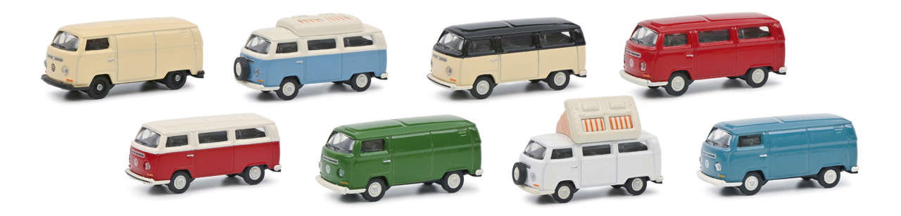 VW T2 Ladegut 8er-Set Modell von Schuco 1:87