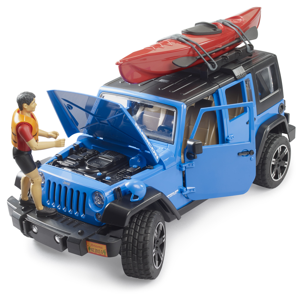 Jeep Wrangler Rubicon mit Kajak und Figur