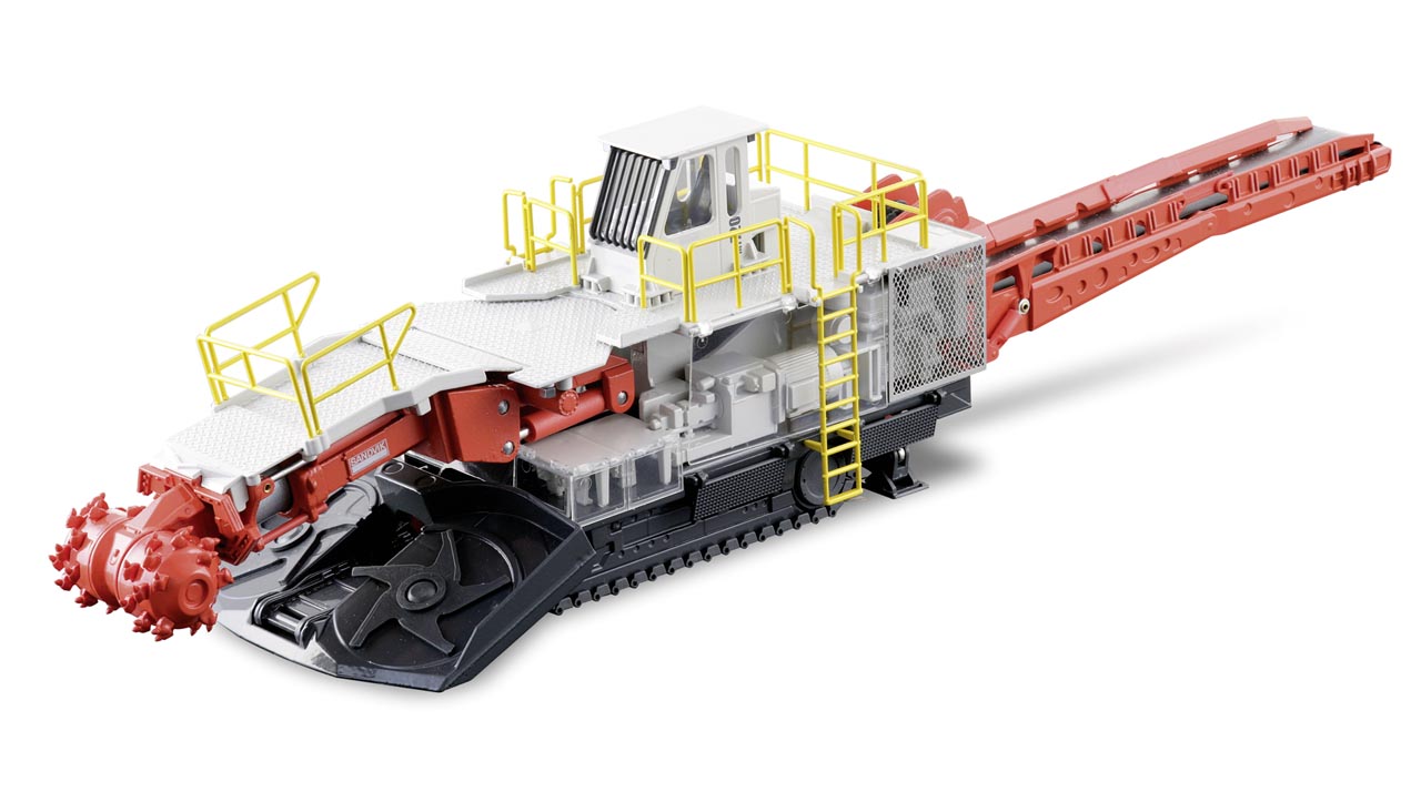 Sandvik MT720 Teilschnittfräse Modell von Conrad 1:50