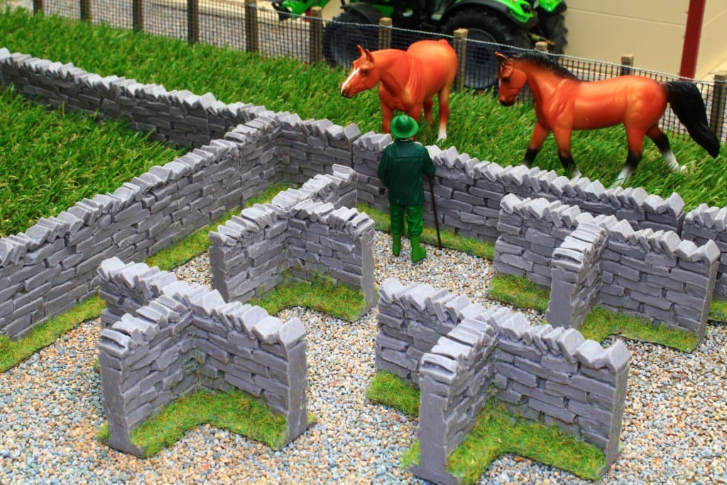 Steinmauer-T-Stück (4er Pack)-1