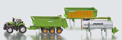 Deutz-Fahr mit Joskin Anhängerset Modell von Siku 1:87