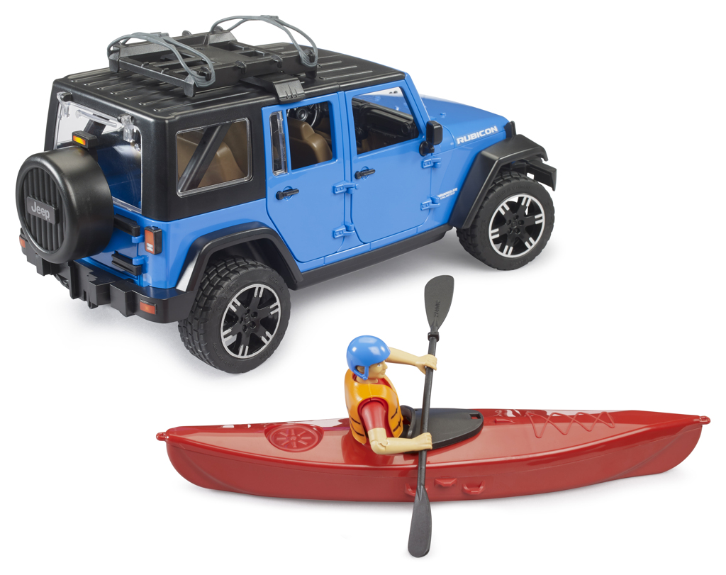 Jeep Wrangler Rubicon mit Kajak und Figur