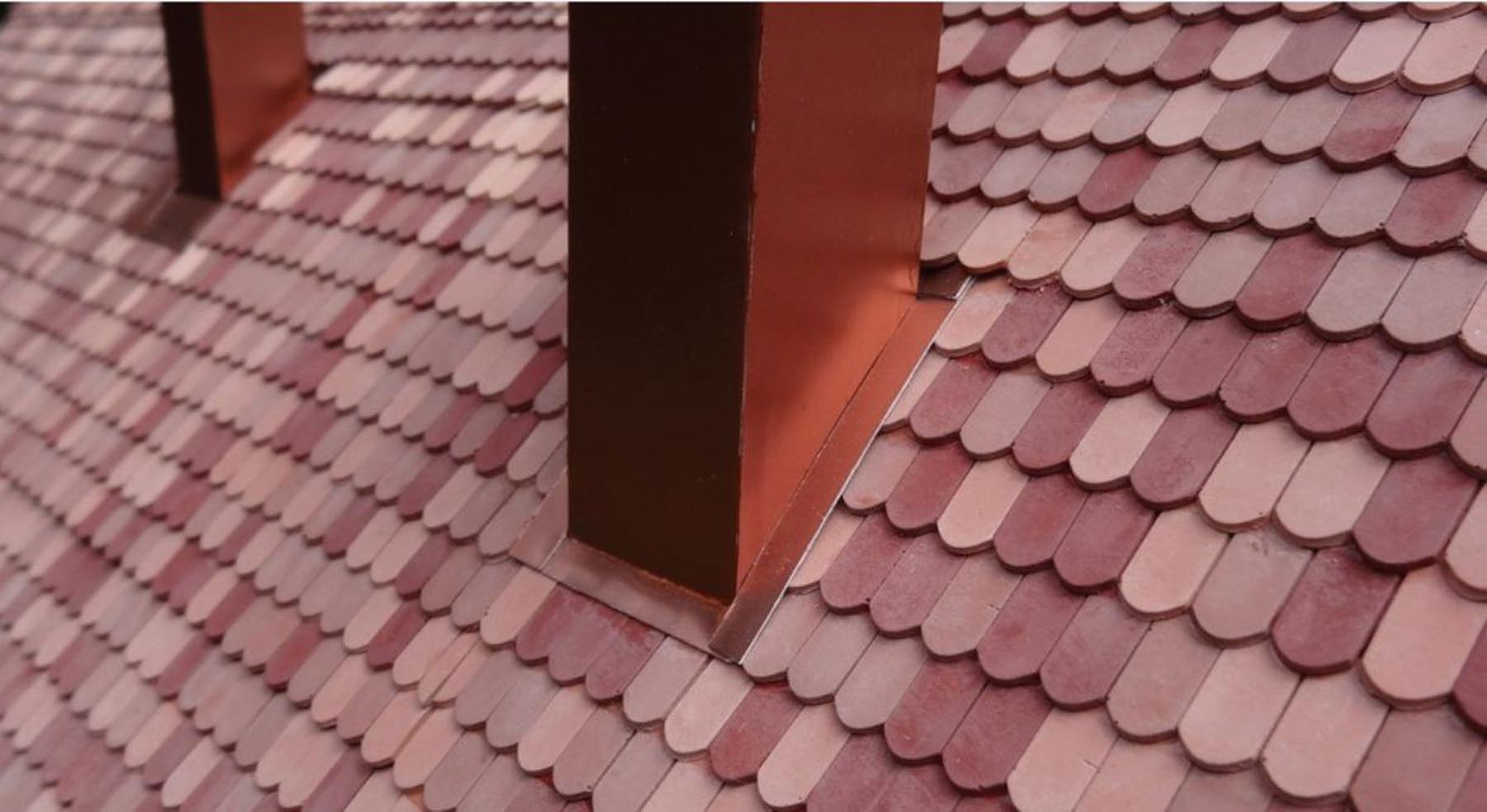 Dachziegel Biberschwanz dunkelrot 500 Stück Modell von Juweela 1:32