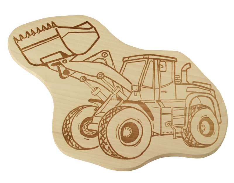 Figurenholzbrett Radlader-1