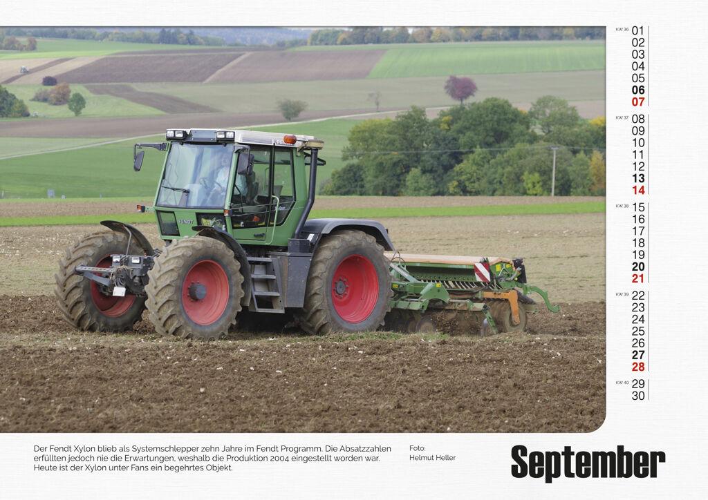 Fendt Monatskalender 2025