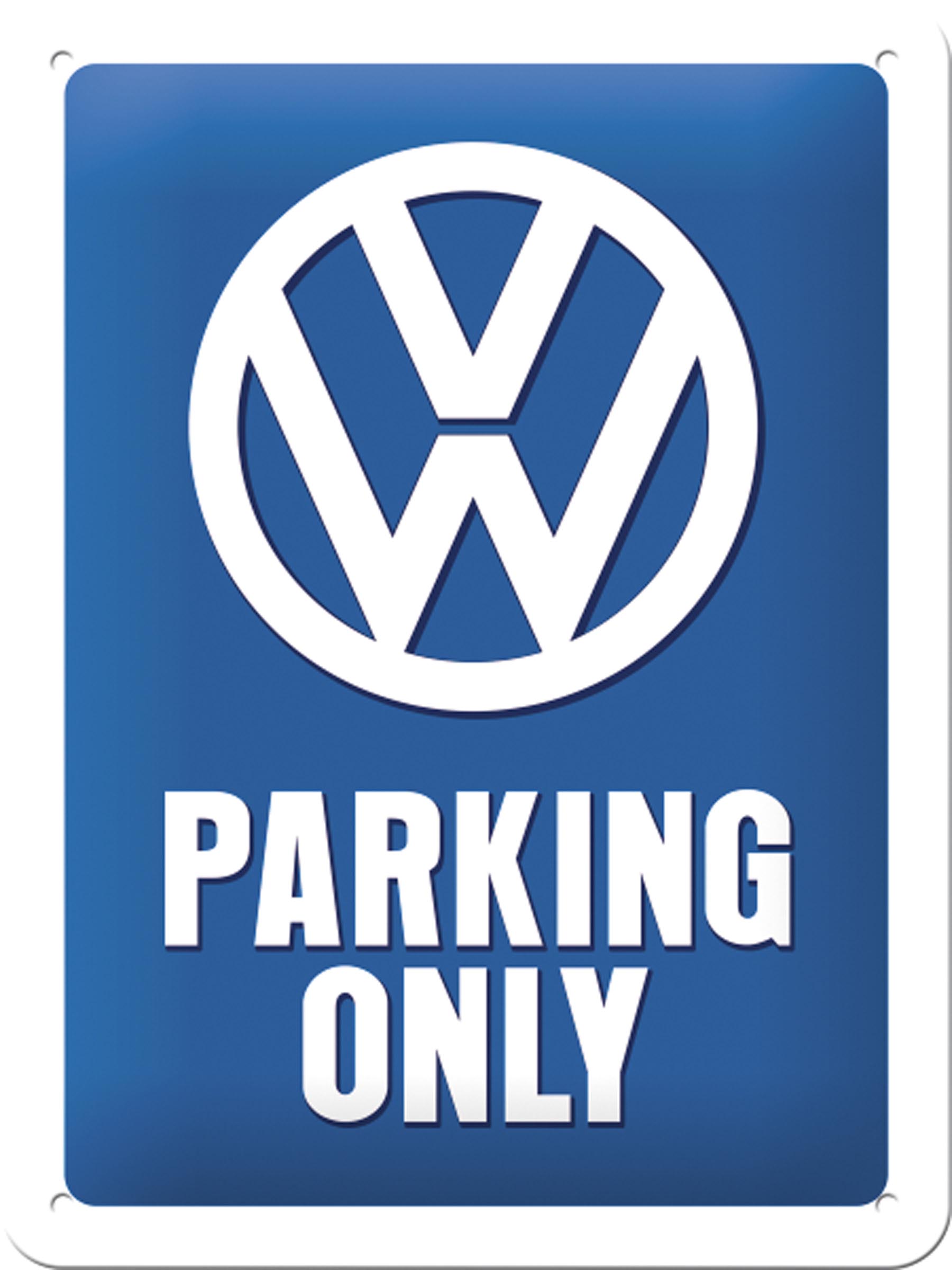 Blechschild „VW Parking Only“