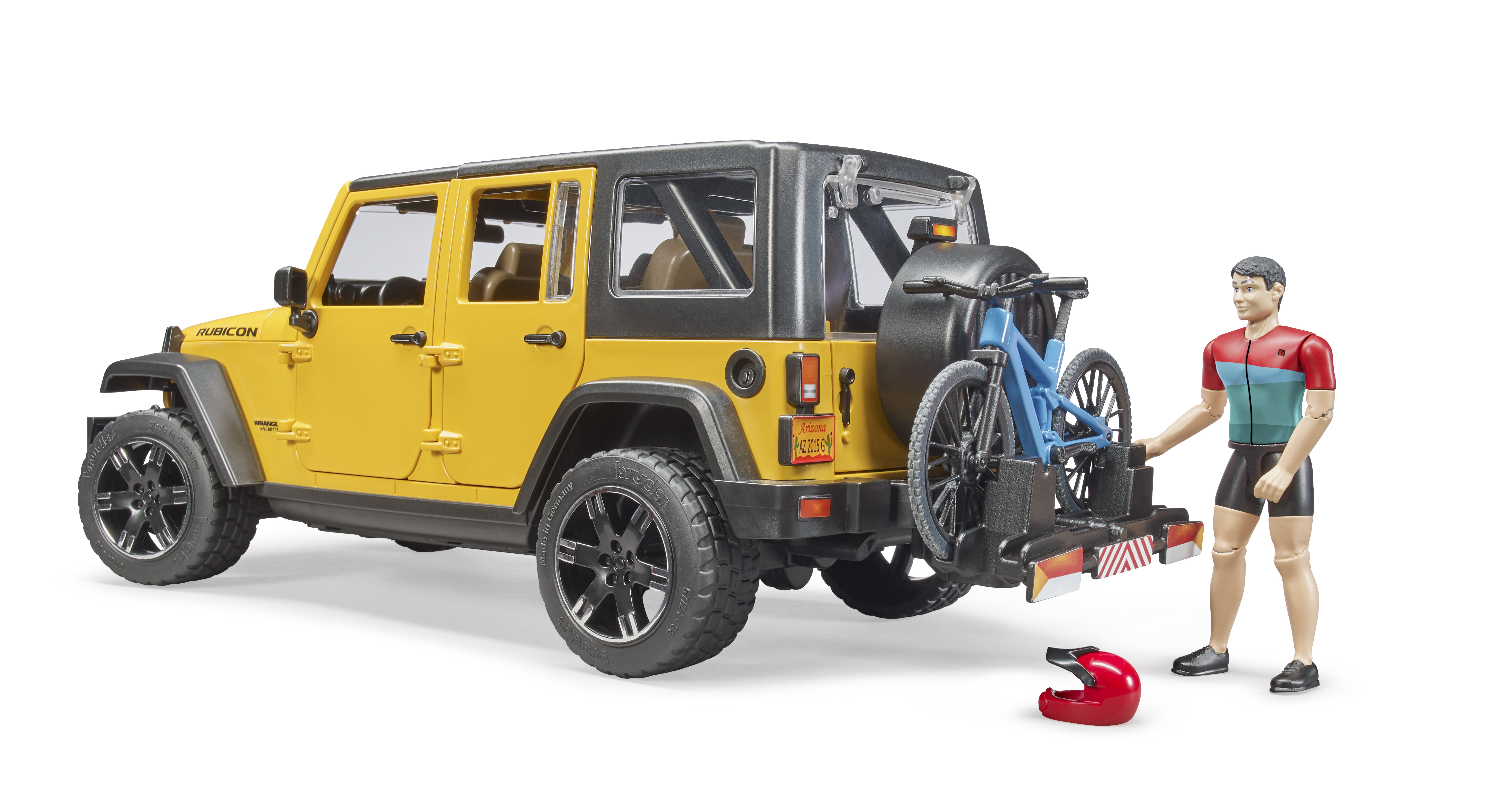 Jeep Wrangler Rubicon Unlimited Modell von Bruder 1:16