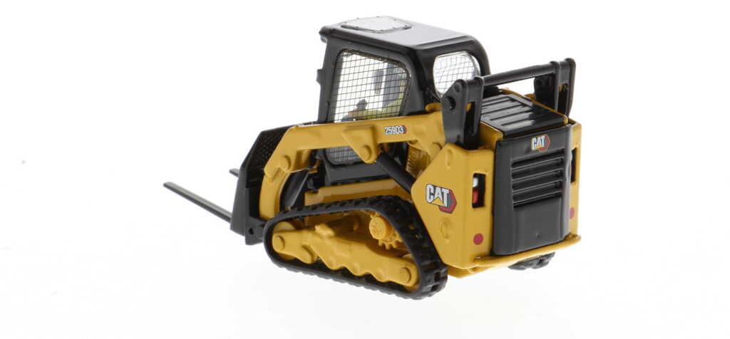CAT 259D3 Kompakt-Raupenlader mit Anbaugeräten Modell von DieCast Masters 1:50