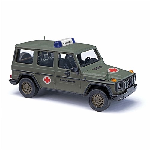 Mercedes-Benz G-Klasse 90 Bundeswehr Rotes Kreuz Modell von Busch 1:87