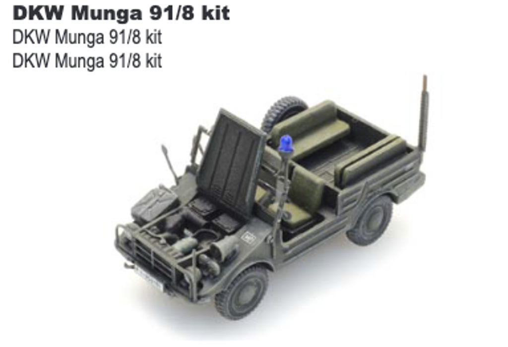 DKW Munga 9 1/8 Bausatz Modell von Artitec 1:87