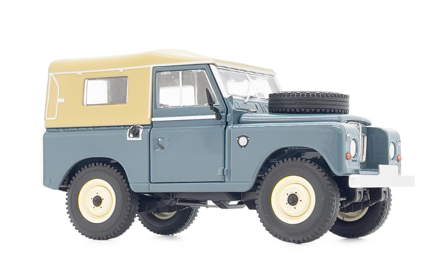 Land Rover Serie III 88 Softtop marineblau Modell von MarGe Models 1:32