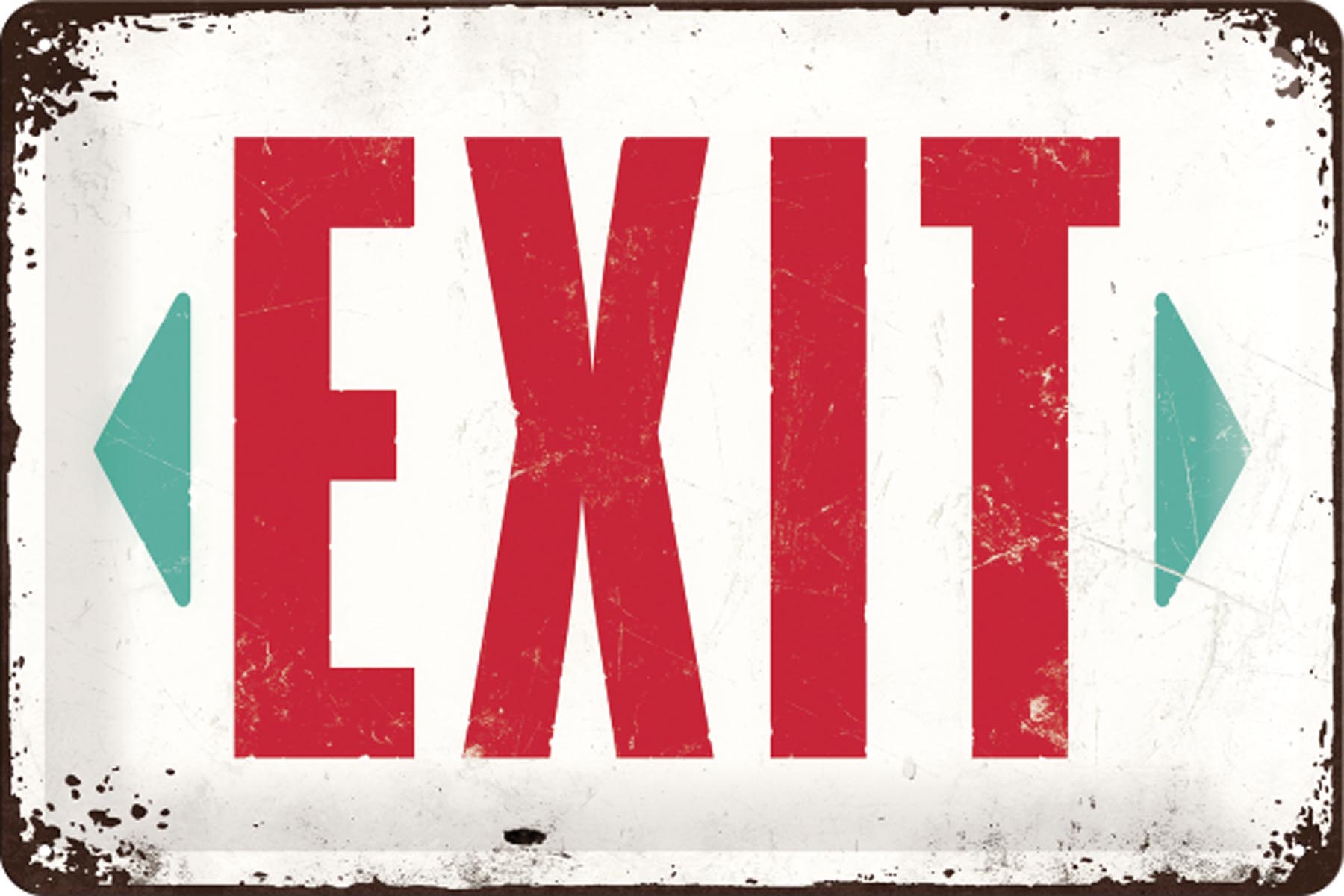 Blechschild „EXIT“