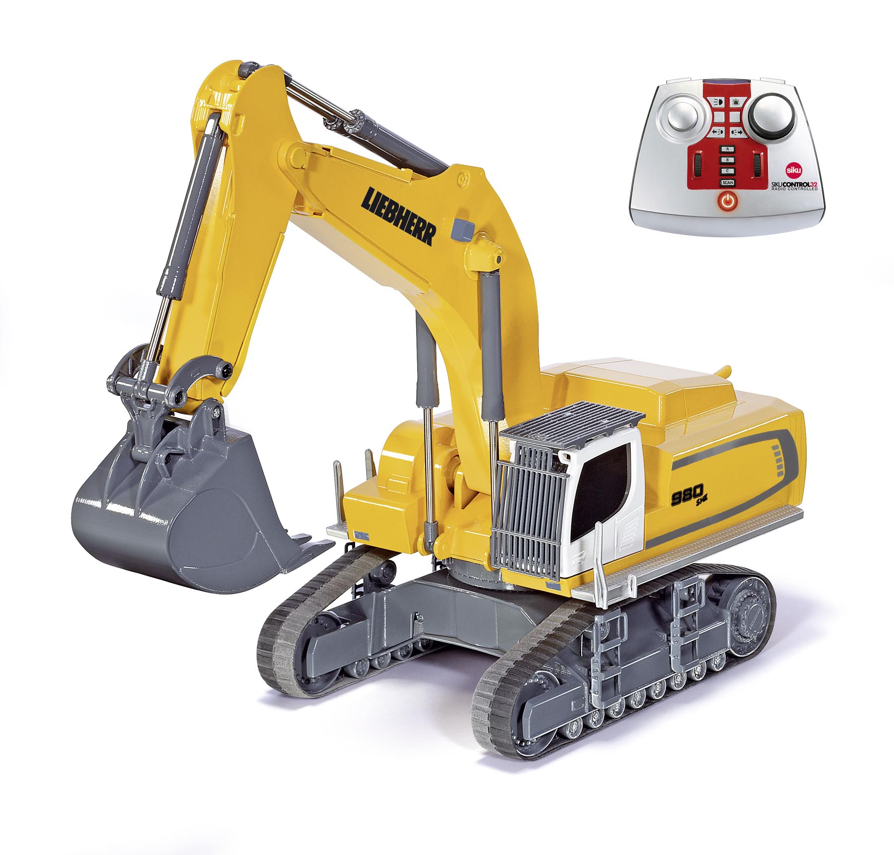 Liebherr R980 SME Raupenbagger und Fernsteuerung Modell von Siku 1:32