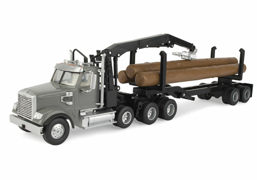 Freightliner 122SD Holzfäller-Lkw mit 3 Stämmen-1