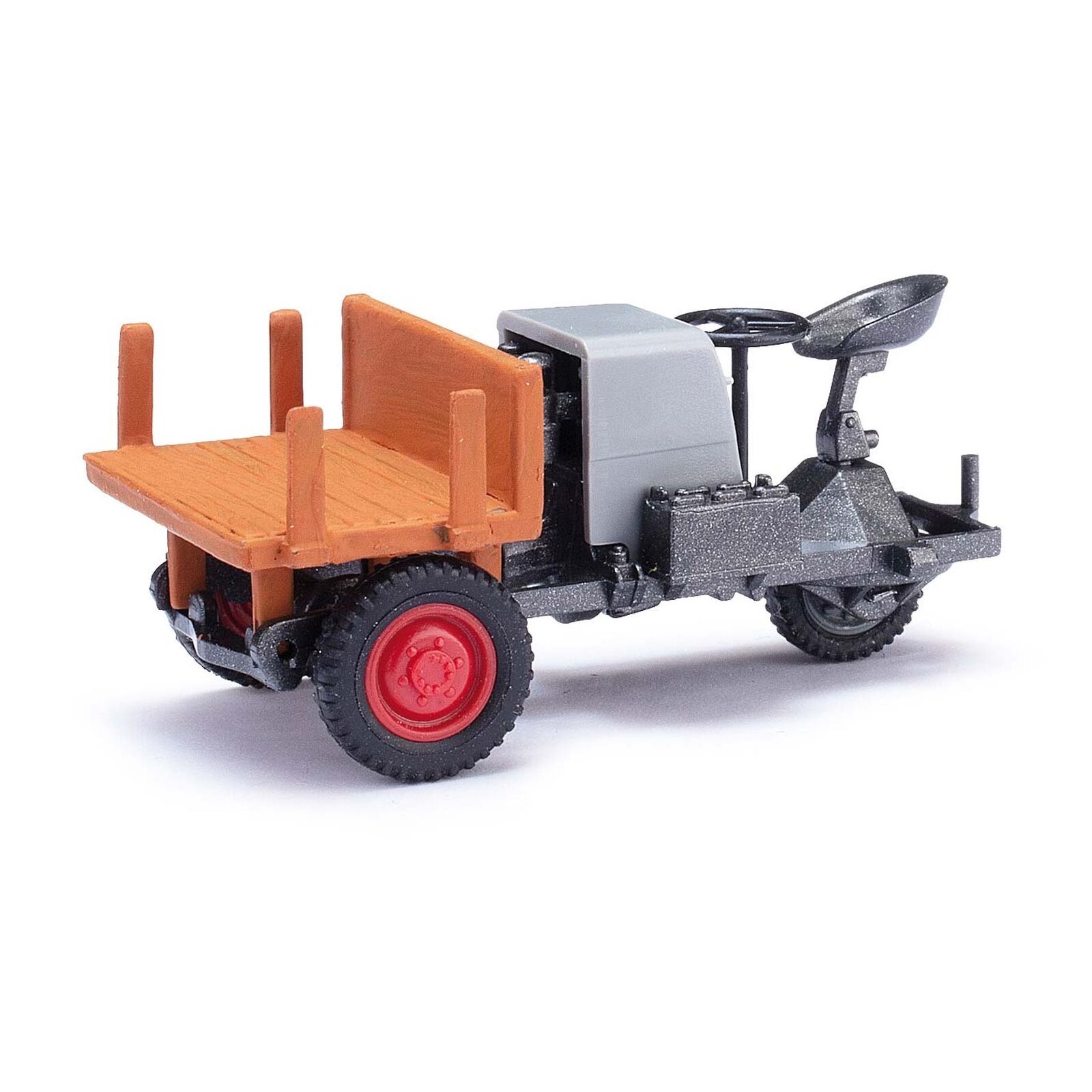 Dumper Dreikantfeile Picco 1 mit Holzpritsche Modell von Busch 1:87