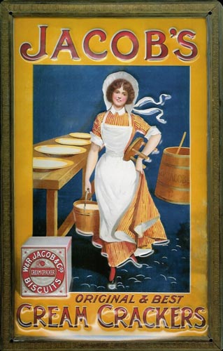 Blechschild „Jacob´s Cream Crackers“